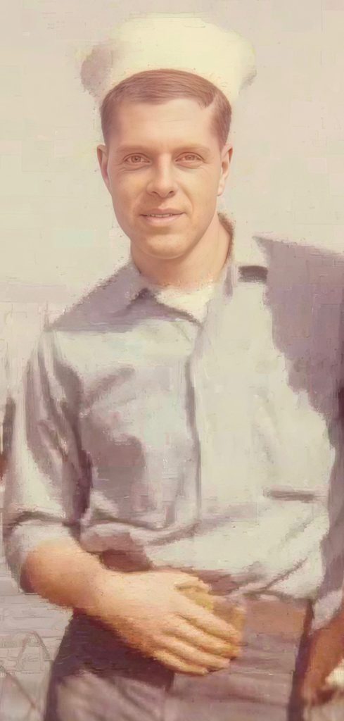 Ray Bassler on duty in the US Navy
